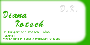 diana kotsch business card